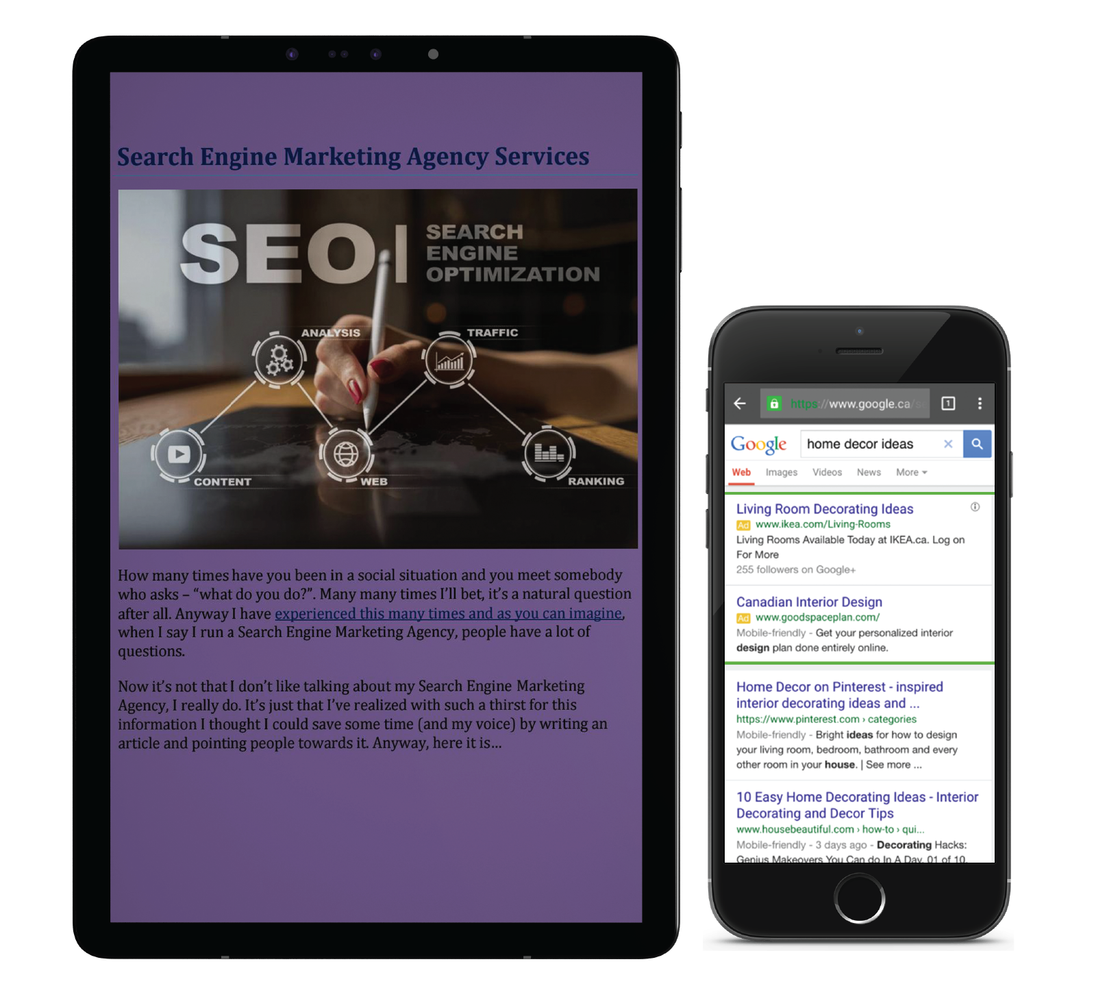 Search engine marketing services